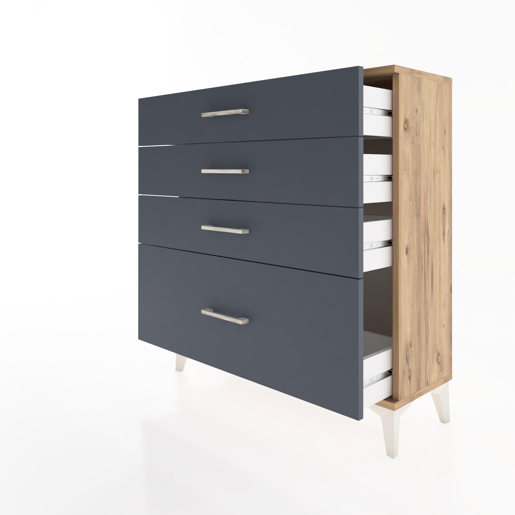 Woodntry Modular Dresser Pine 88x30x84 cm Drawer C9-3