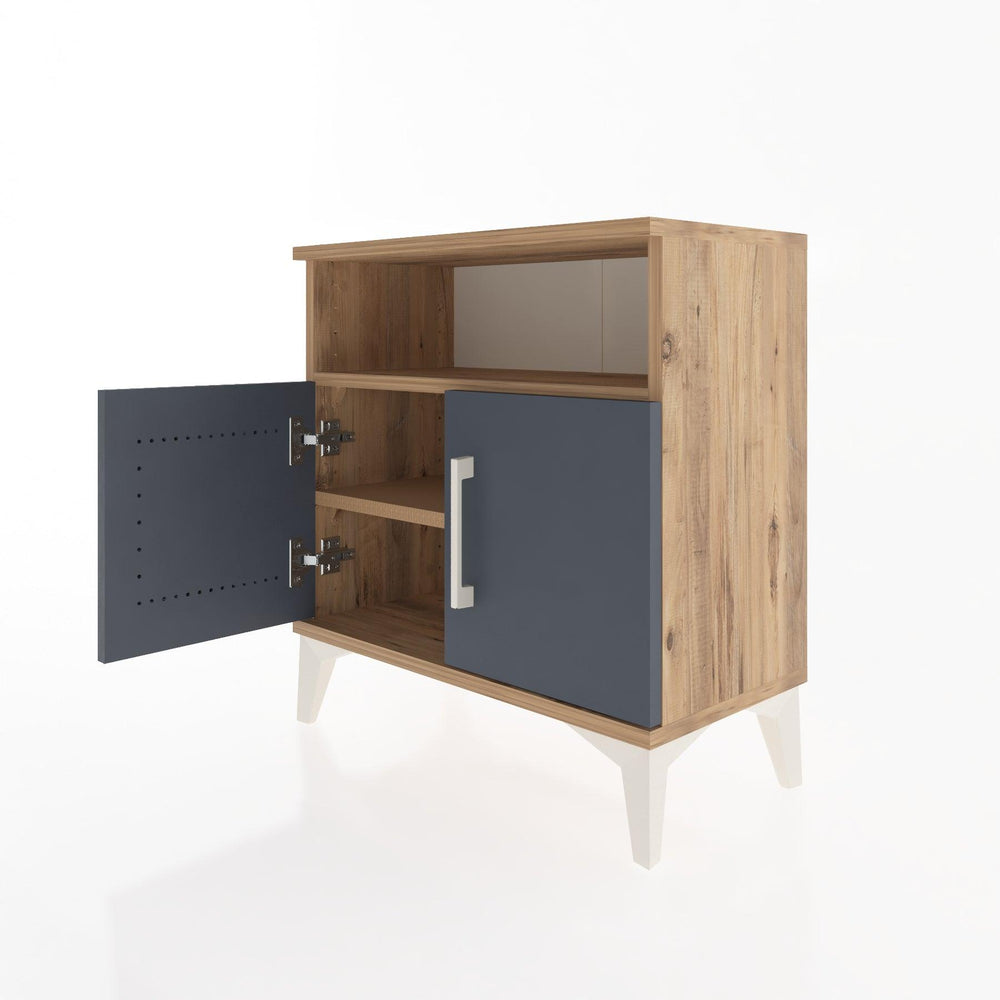 Woodntry Modular Nightstand Pine 60x30x52 cm with Cover and Shelf KR9-3