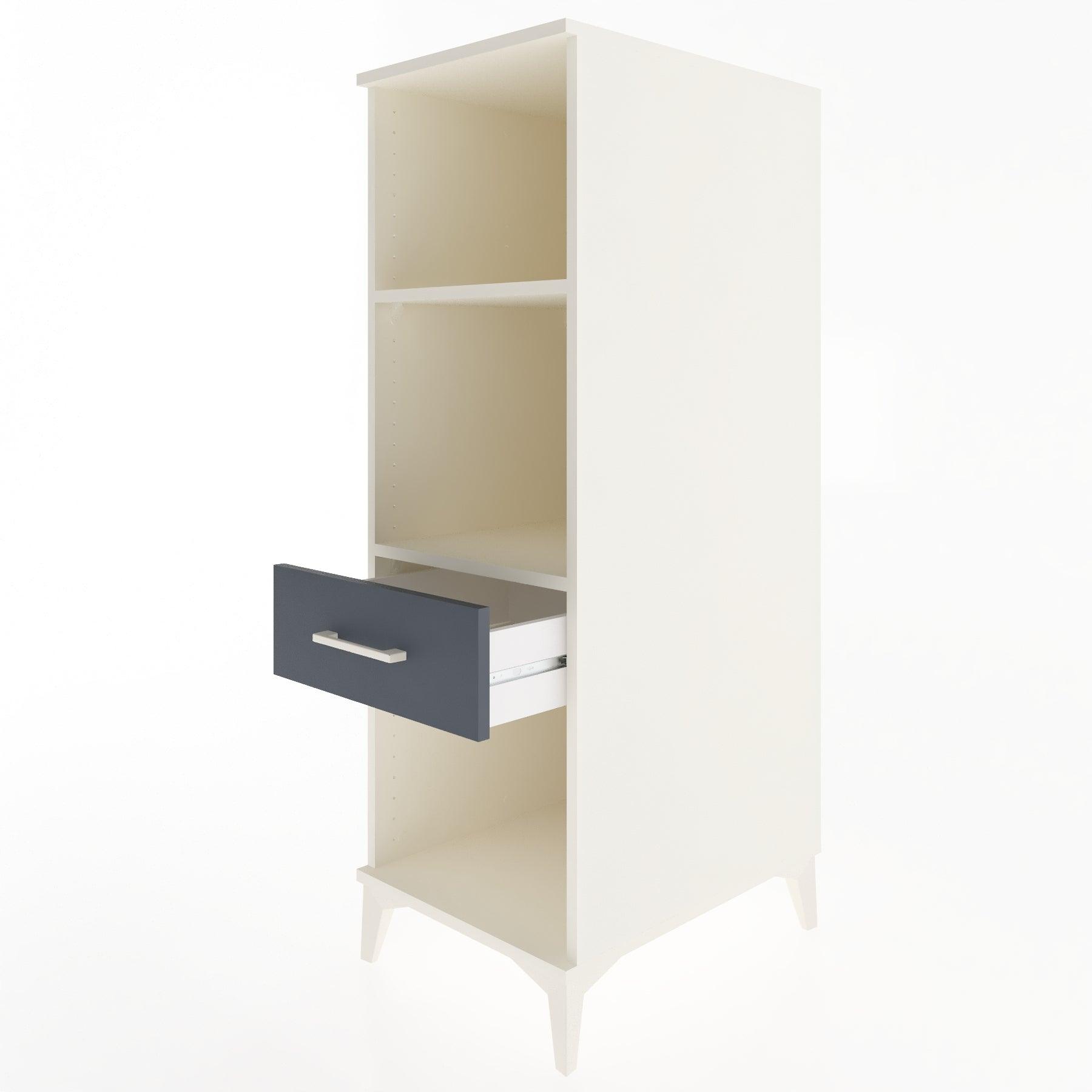 Woodntry Modular Cabinet Moonstone 44x59x122 cm with Drawers and Shelves CR110-1