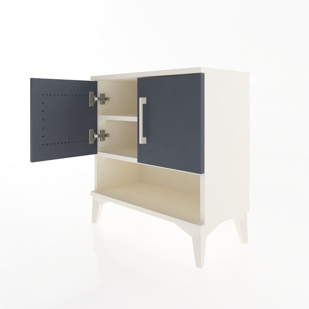 Woodntry Modular Nightstand Moonstone 60x30x52 cm with Cover and Shelf KR10-1