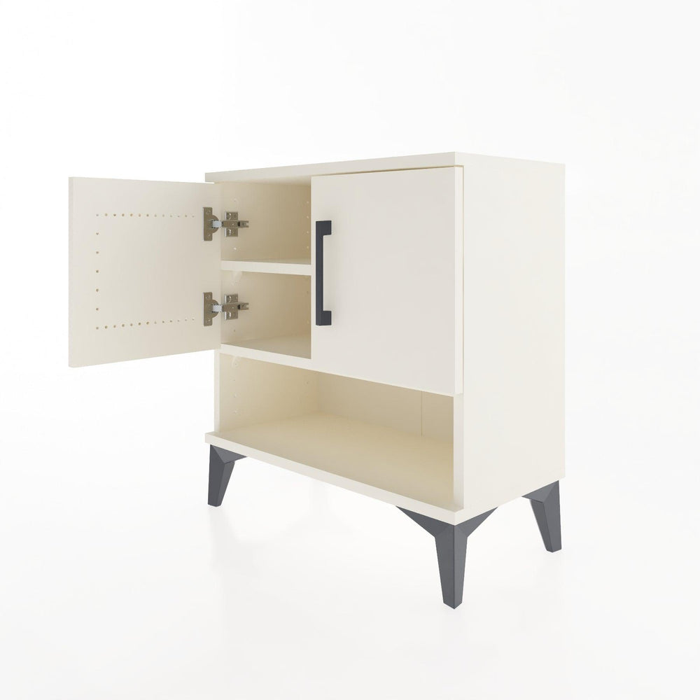 Woodntry Modular Nightstand Moonstone 60x30x52 cm with Cover and Shelf KR10-1