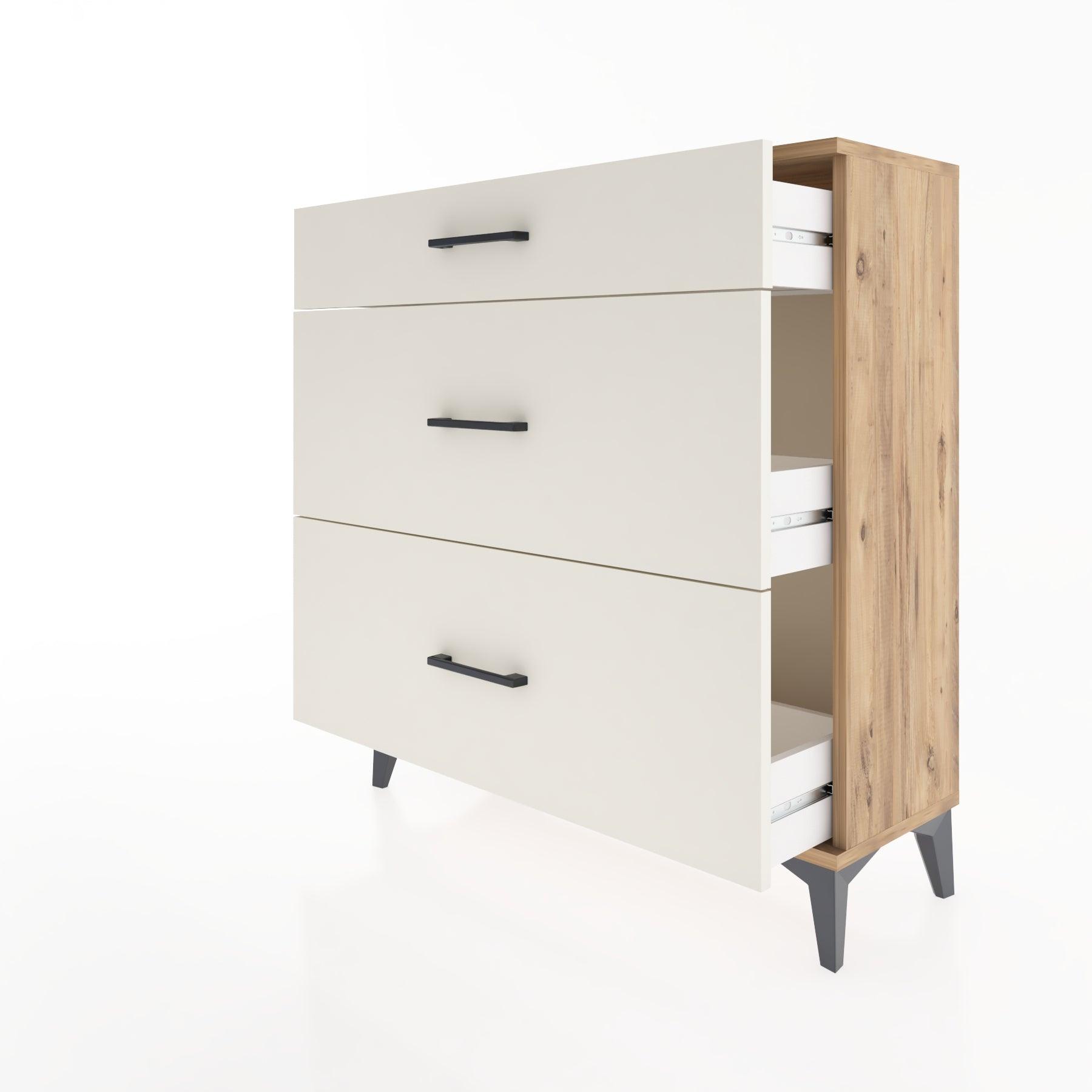 Woodntry Modular Dresser Pine 88x30x84 cm Drawer C10-3