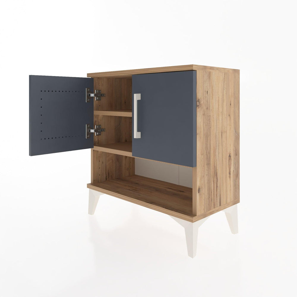 Woodntry Modular Nightstand Pine 60x30x52 cm with Cover and Shelf KR10-3