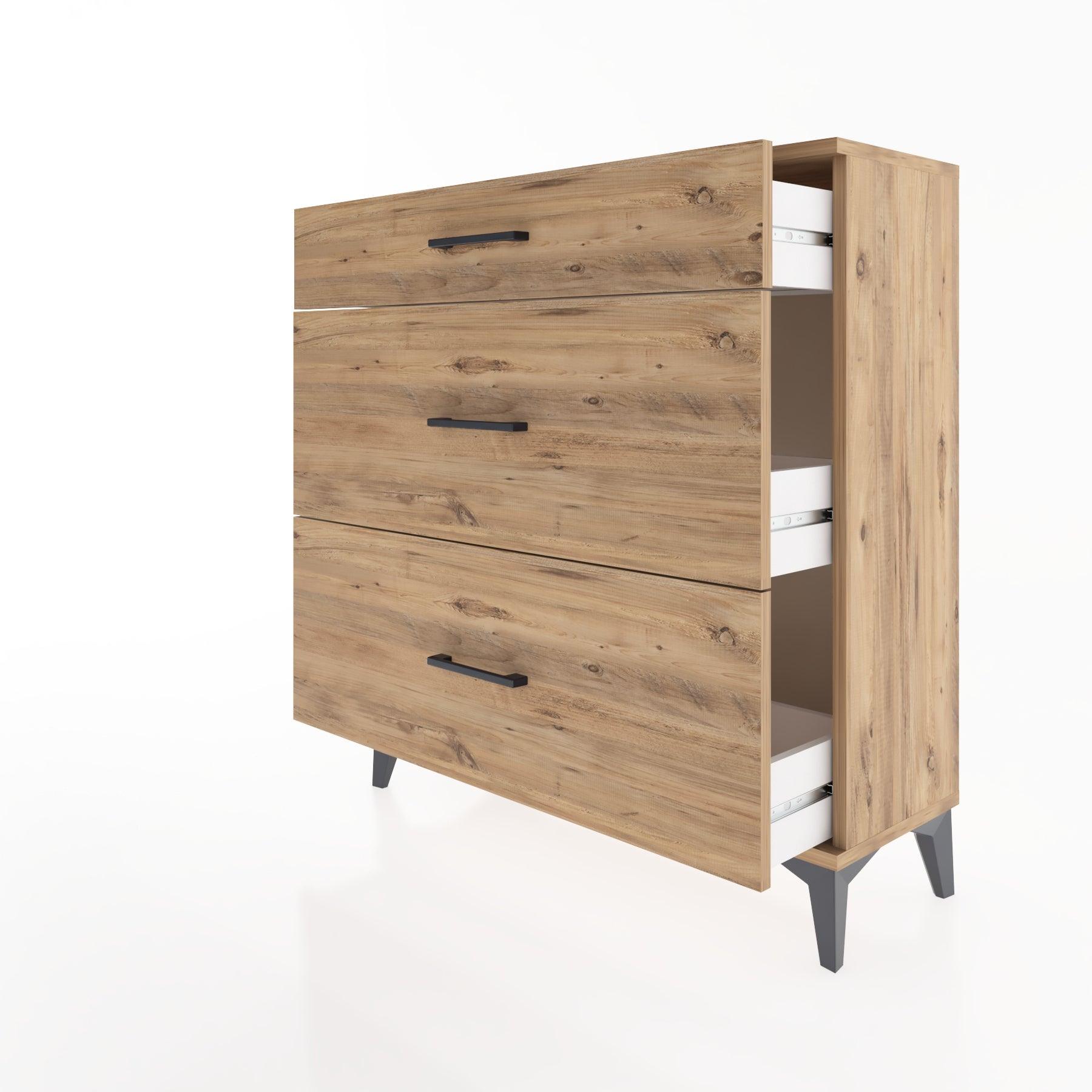 Woodntry Modular Dresser Pine 88x30x84 cm Drawer C10-3