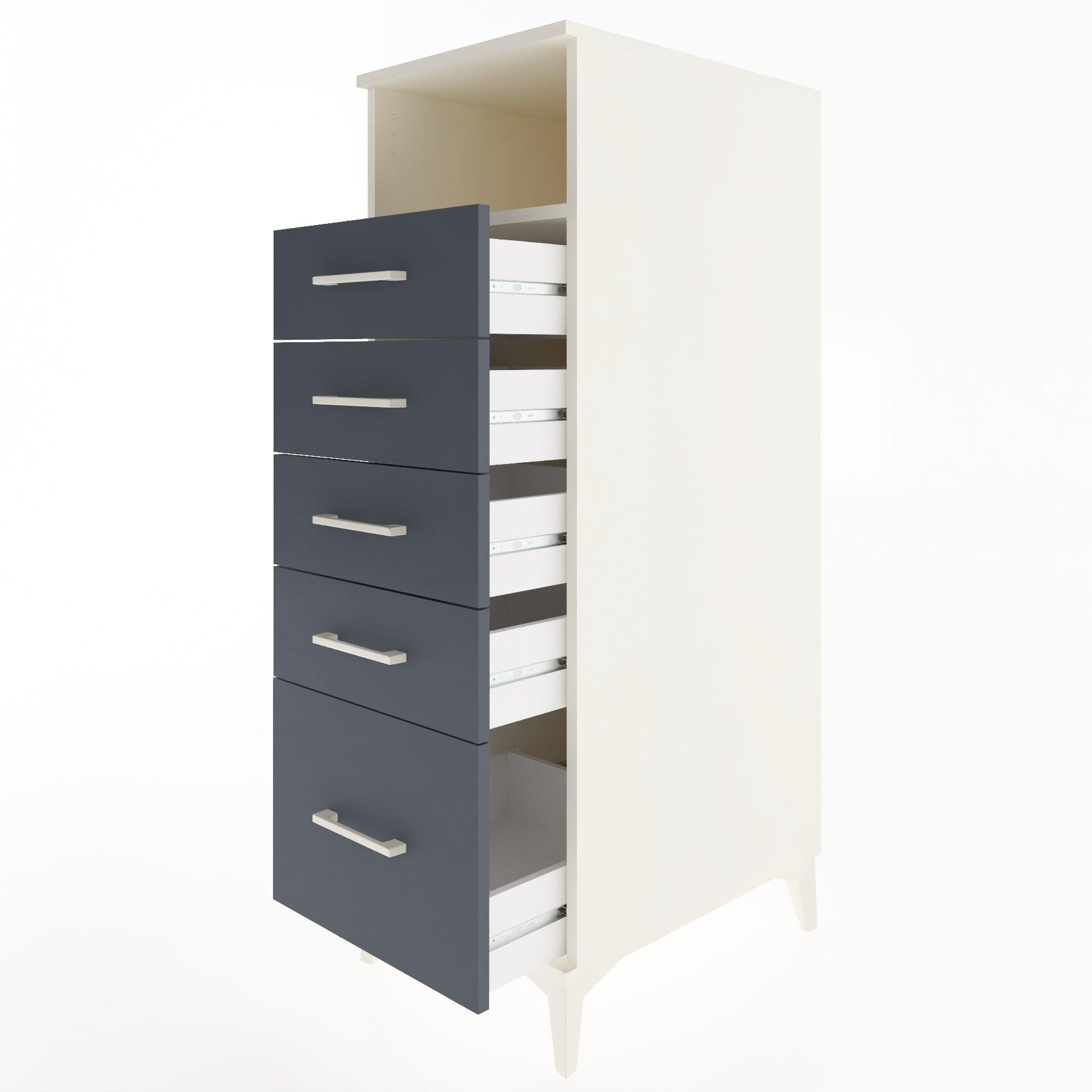 Woodntry Modular Cabinet Moonstone 44x59x122 cm with Drawers and Shelves CR111-1