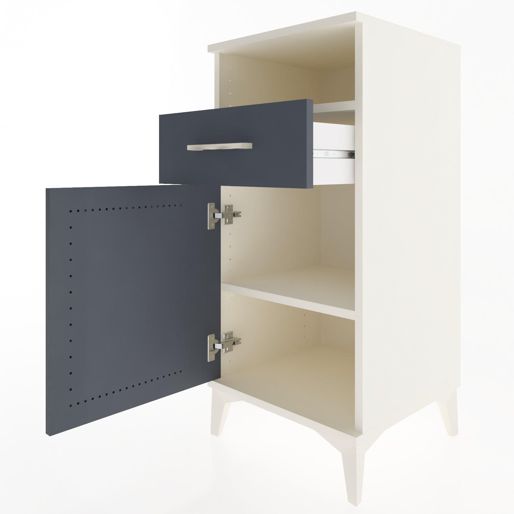 Woodntry Modular Nightstand Moonstone 44x44x84 cm Functional F33-1