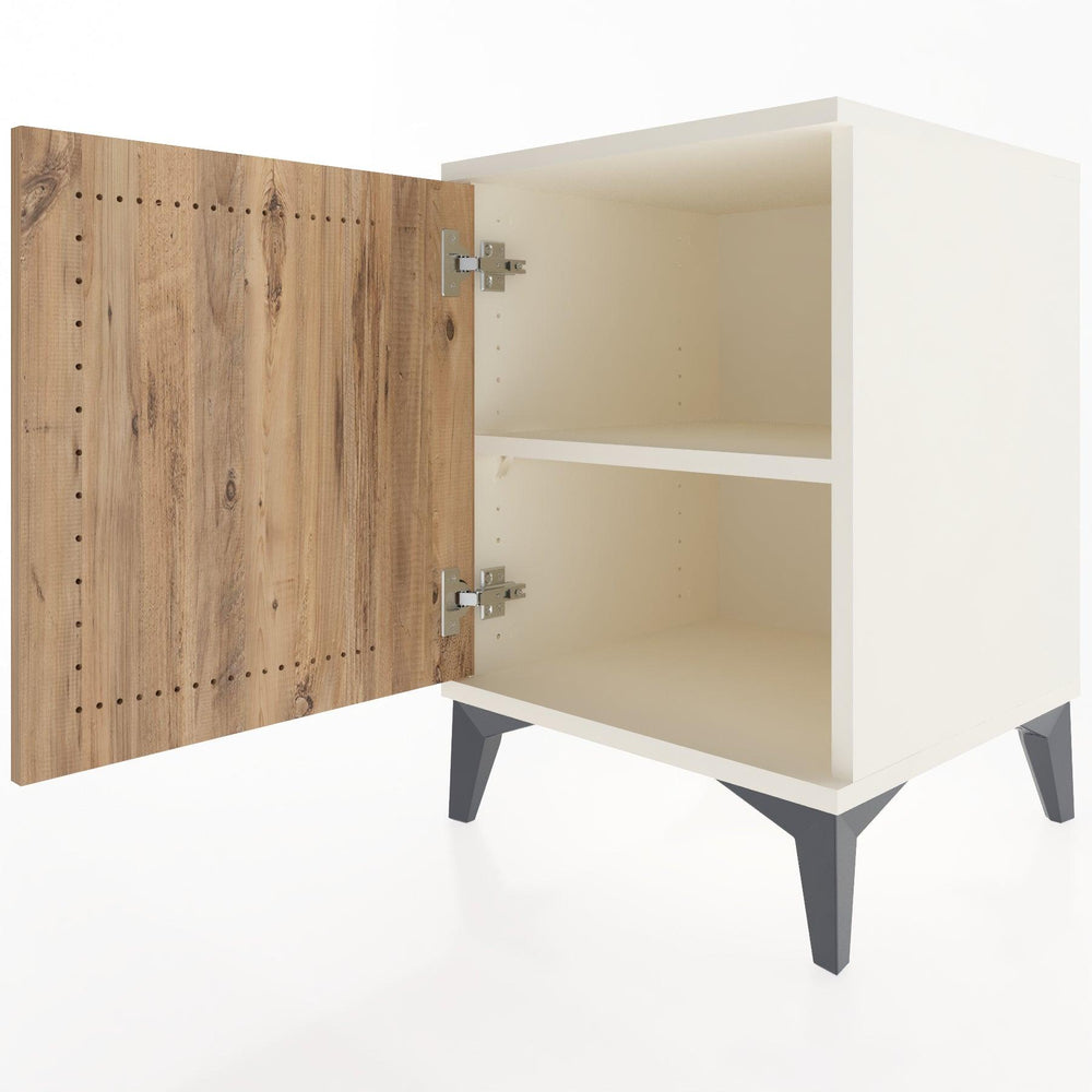 Woodntry Modular Nightstand Moonstone 44x44x52 cm with Lid K11-1