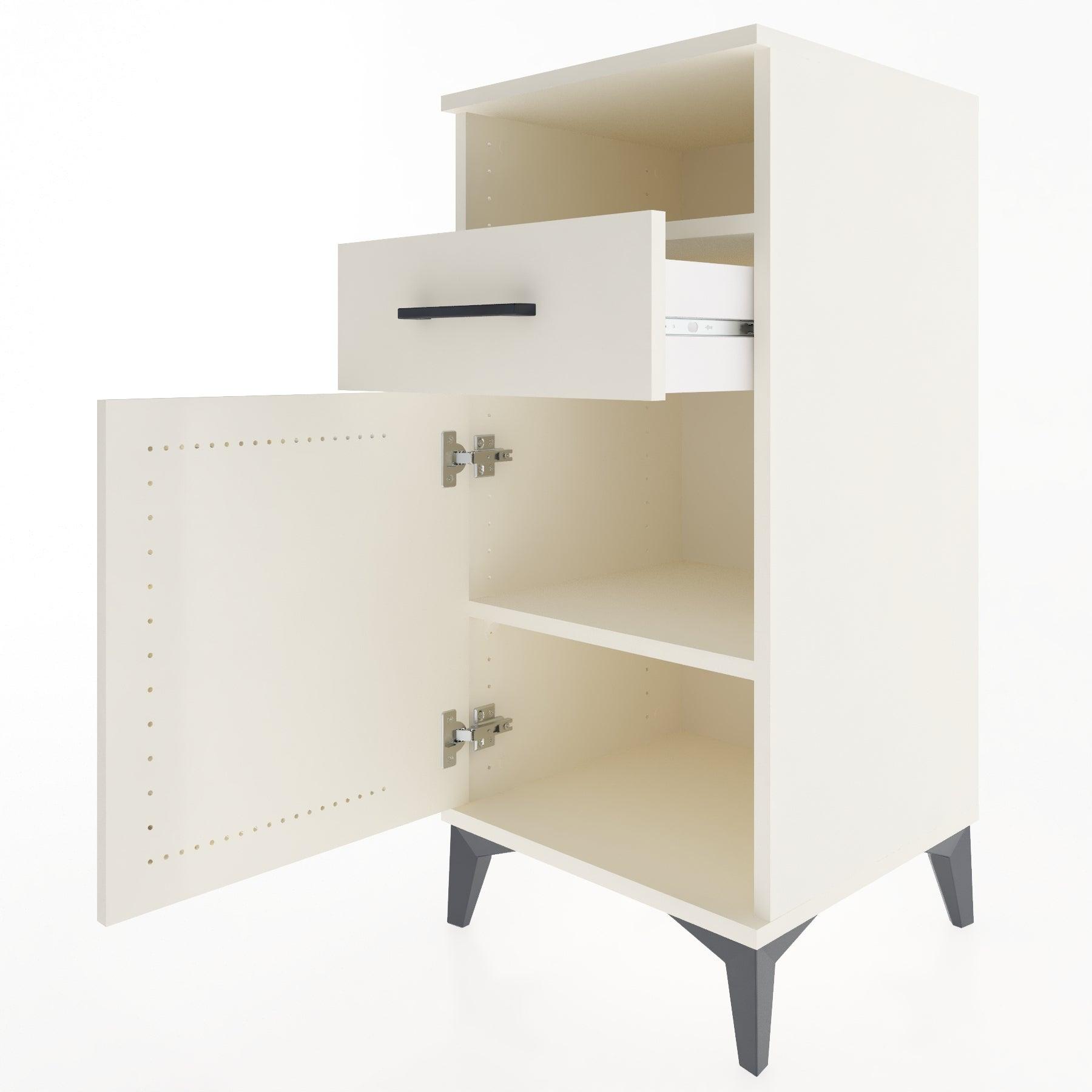 Woodntry Modular Nightstand Moonstone 44x44x84 cm Functional F33-1