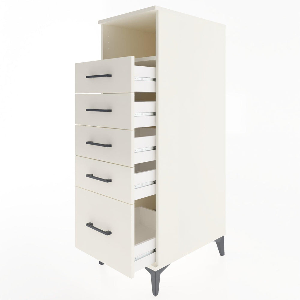 Woodntry Modular Cabinet Moonstone 44x59x122 cm with Drawers and Shelves CR111-1