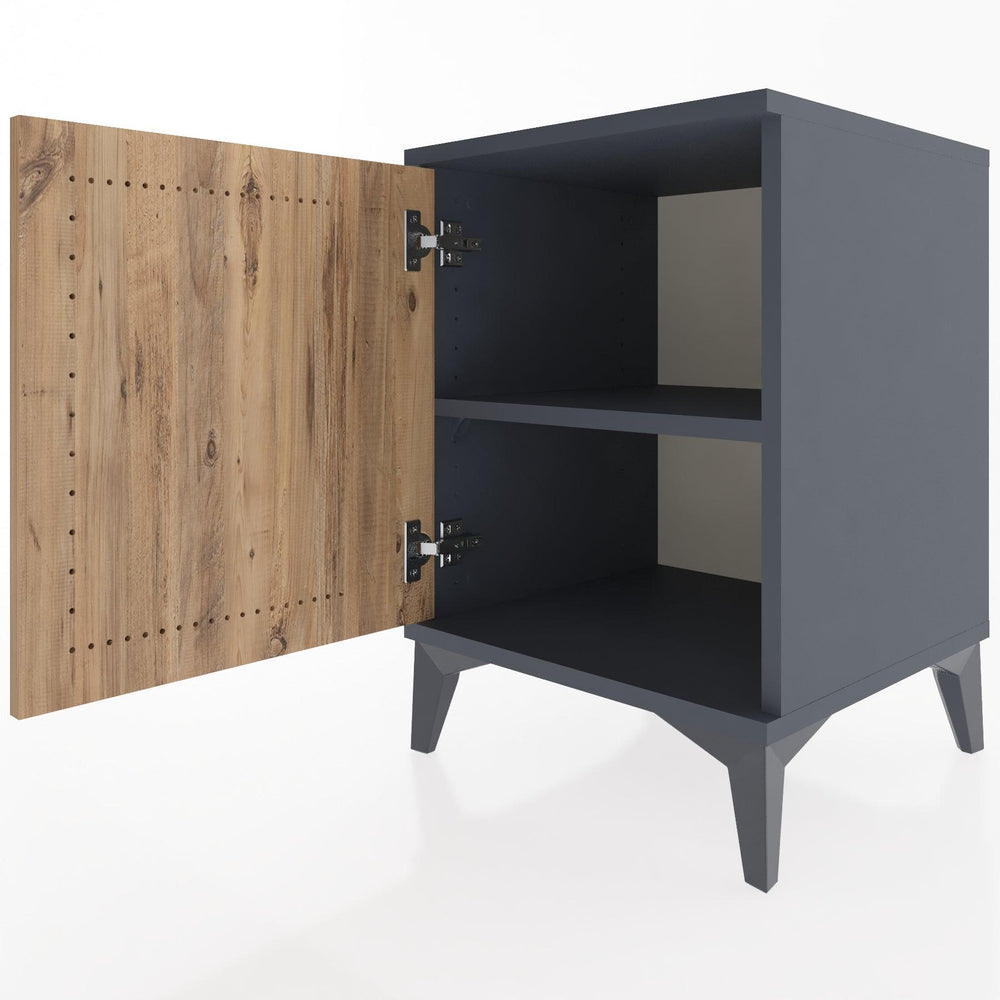 Woodntry Modular Nightstand Anthracite 44x44x52 cm Lidded K11-2