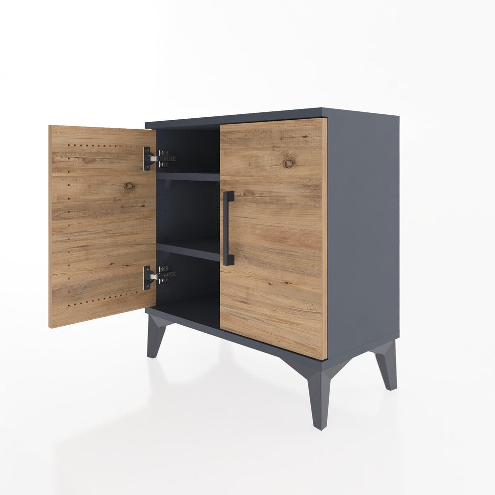 Woodntry Modular Nightstand Anthracite 60x30x52 cm with Lid K11-2