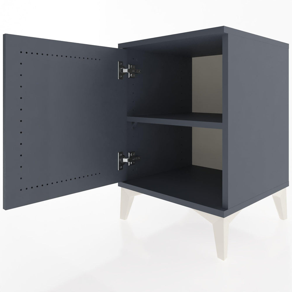 Woodntry Modular Nightstand Anthracite 44x44x52 cm Lidded K11-2