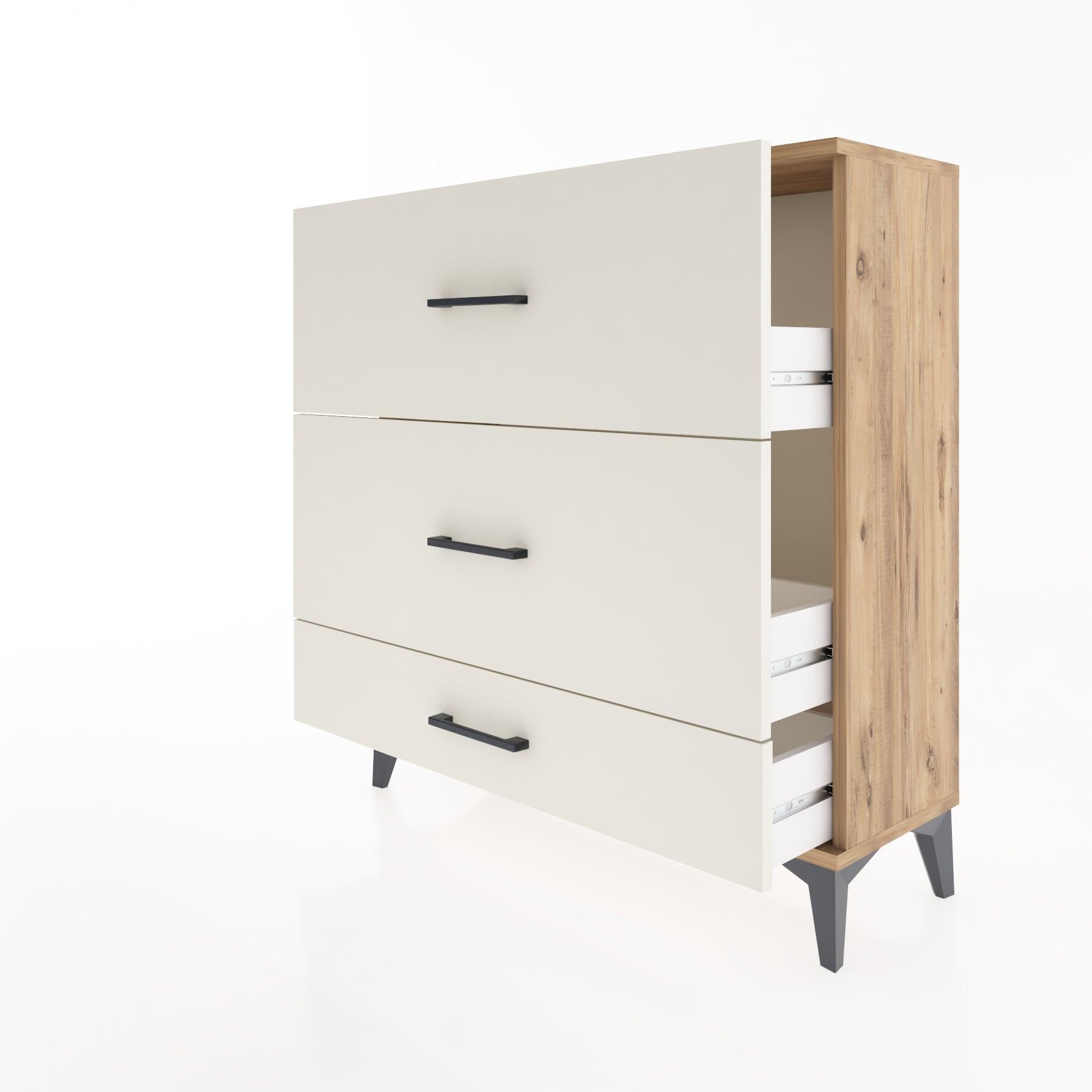Woodntry Modular Dresser Pine 88x30x84 cm Drawer C11-3