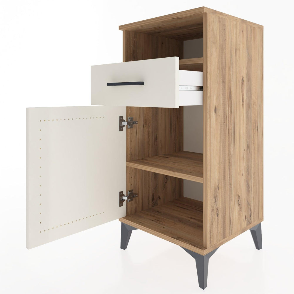 Woodntry Modular Nightstand Pine 44x44x84 cm Functional F33-3