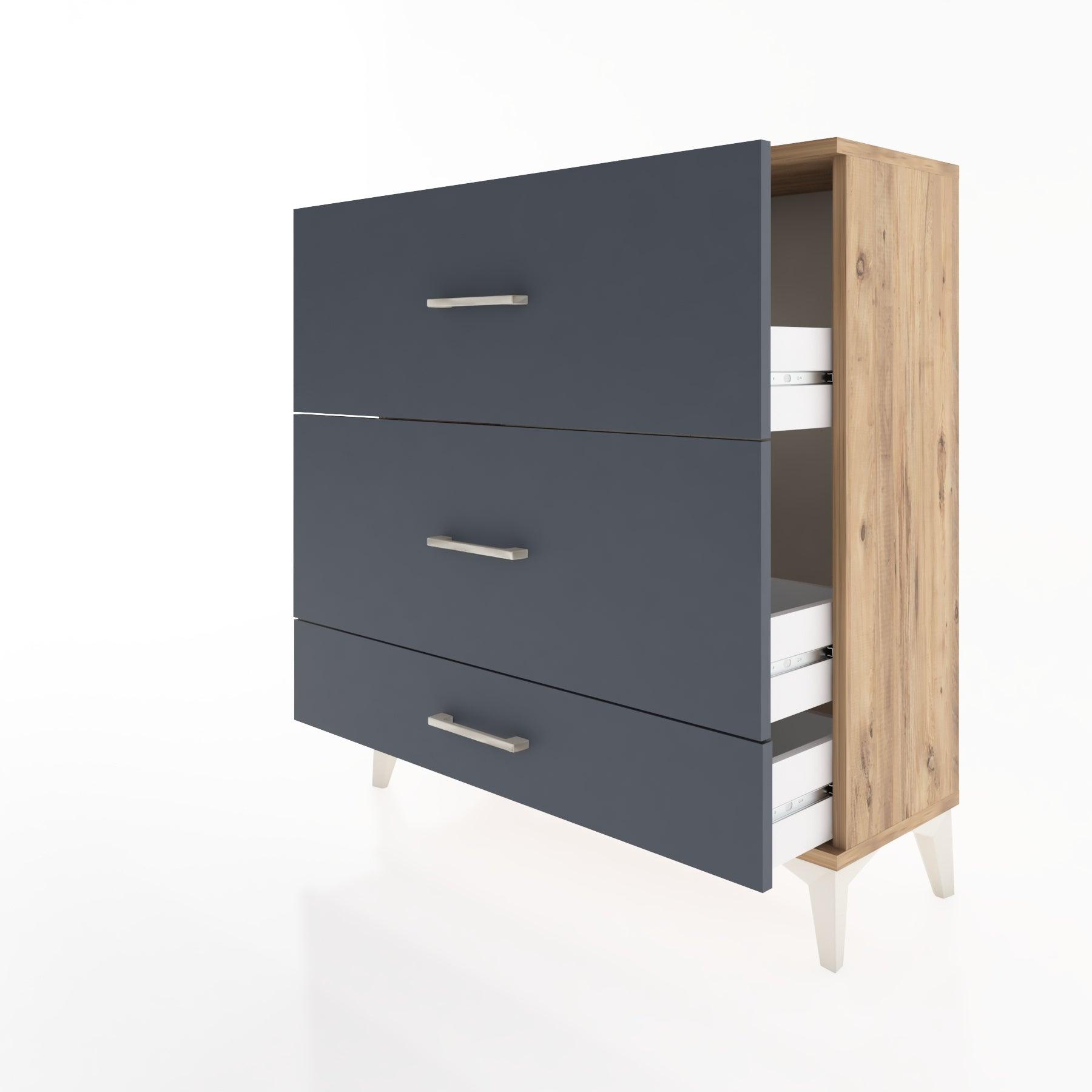 Woodntry Modular Dresser Pine 88x30x84 cm Drawer C11-3