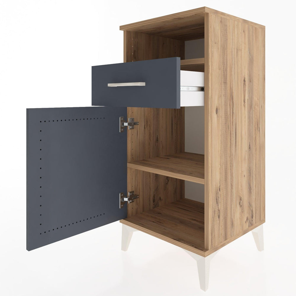 Woodntry Modular Nightstand Pine 44x44x84 cm Functional F33-3