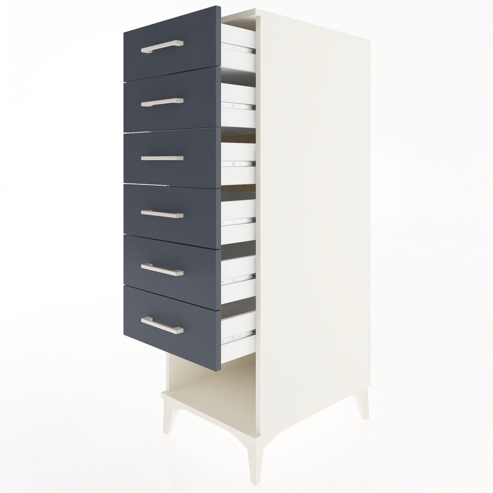 Woodntry Modüler Dolap Aytaşı 44x30x122 cm Kapaklı ve Çekmeceli KC62-1