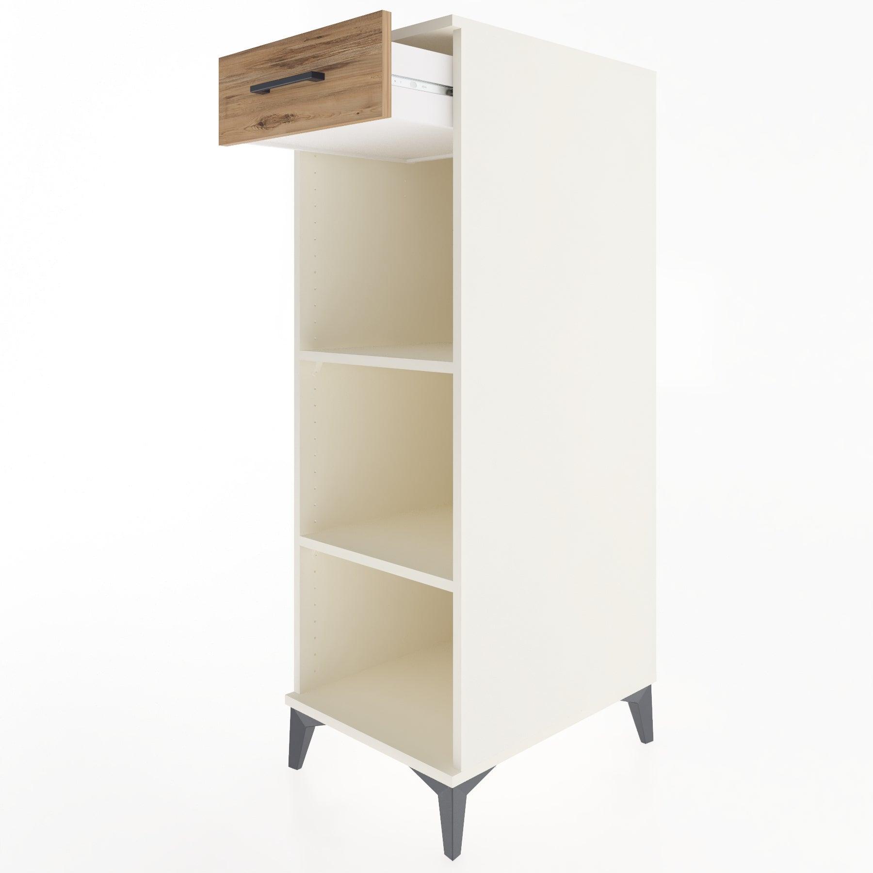 Woodntry Modular Cabinet Moonstone 44x30x122 cm with Drawers and Shelves CR112-1