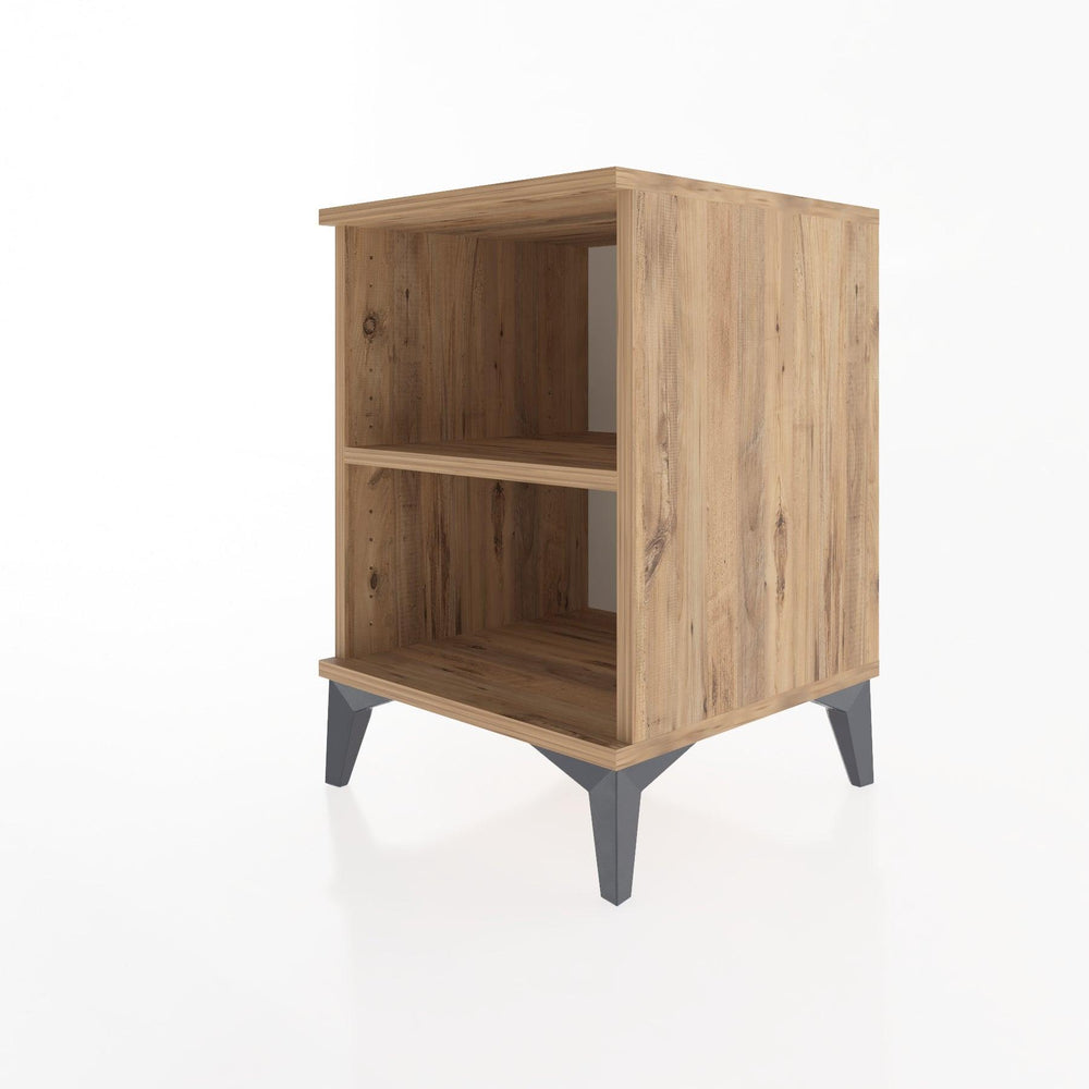 Woodntry Modular Nightstand Pine 44x44x52 cm with Shelf R12-3