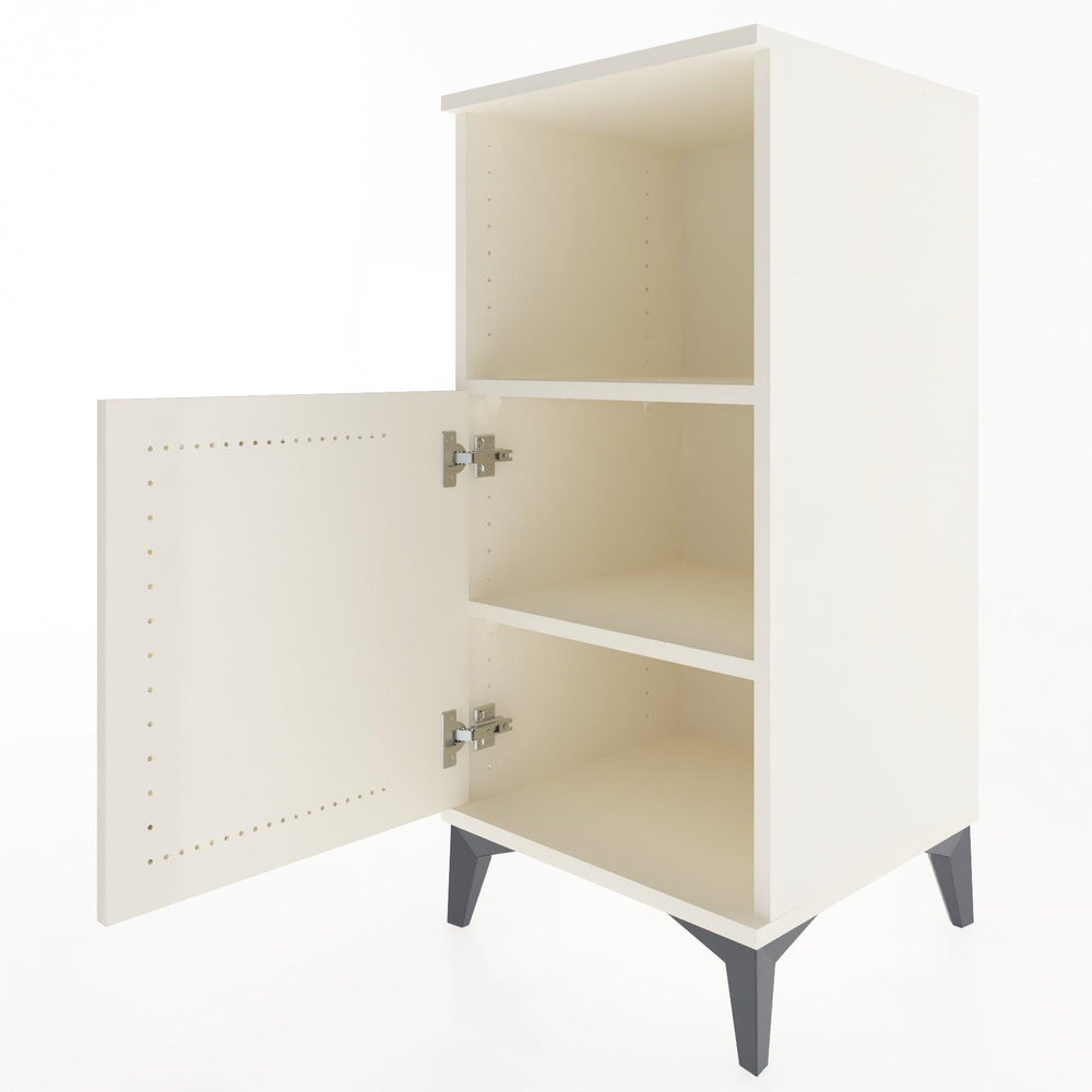 Woodntry Modüler Komodin Aytaşı 44x44x84 cm Kapaklı ve Raflı KR34-1