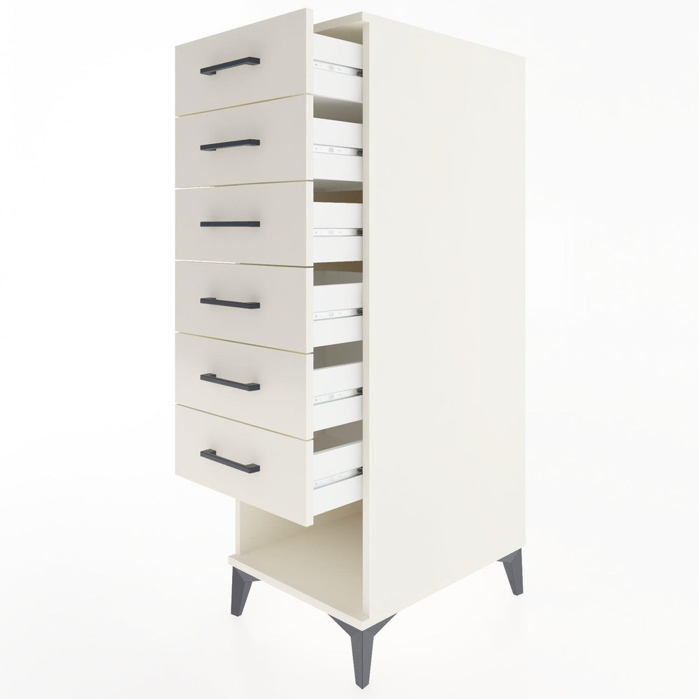 Woodntry Modüler Dolap Aytaşı 44x30x122 cm Kapaklı ve Çekmeceli KC62-1