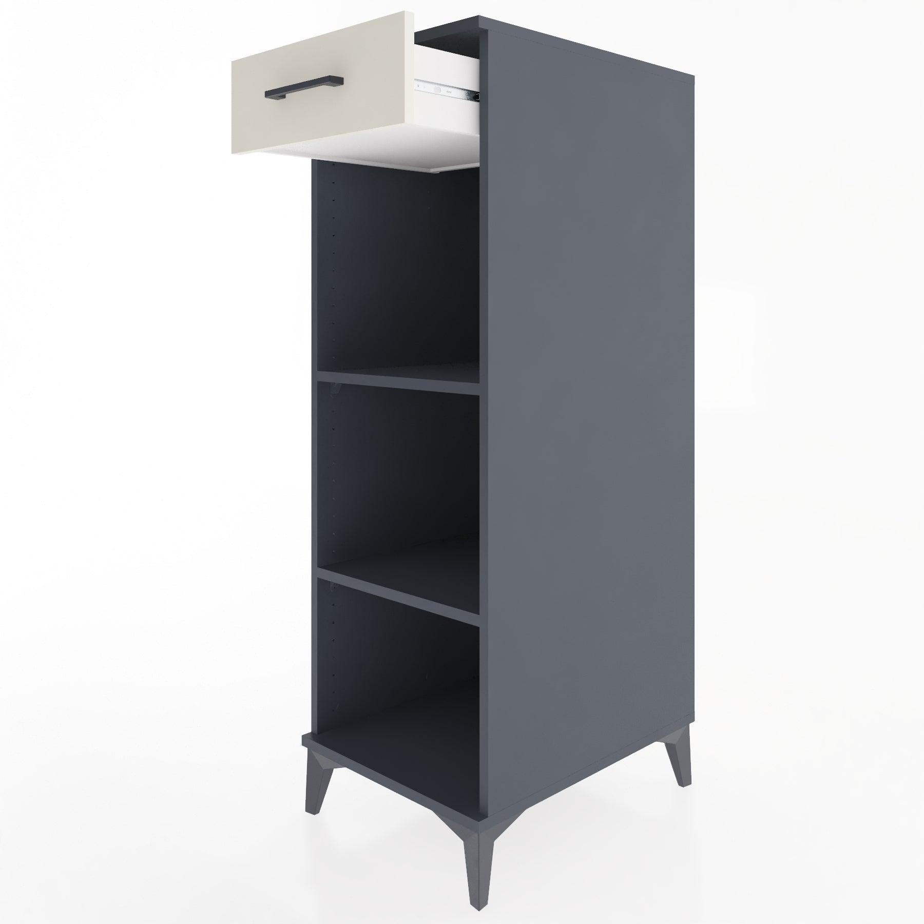Woodntry Modular Cabinet Anthracite 44x30x122 cm with Drawers and Shelves CR112-2