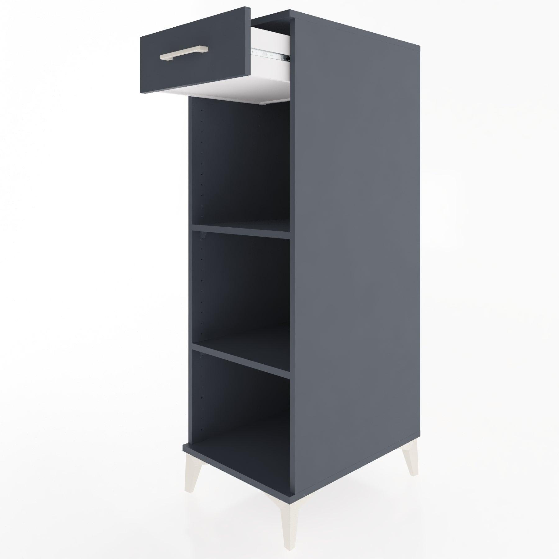 Woodntry Modular Cabinet Anthracite 44x30x122 cm with Drawers and Shelves CR112-2