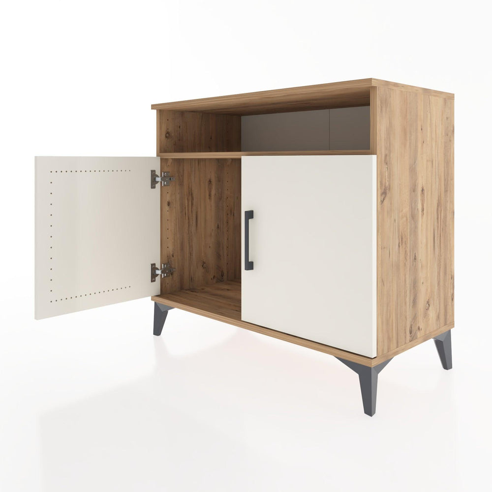 Woodntry Modüler Şifonyer Çam 88x44x68 cm Kapaklı ve Raflı KR12-3