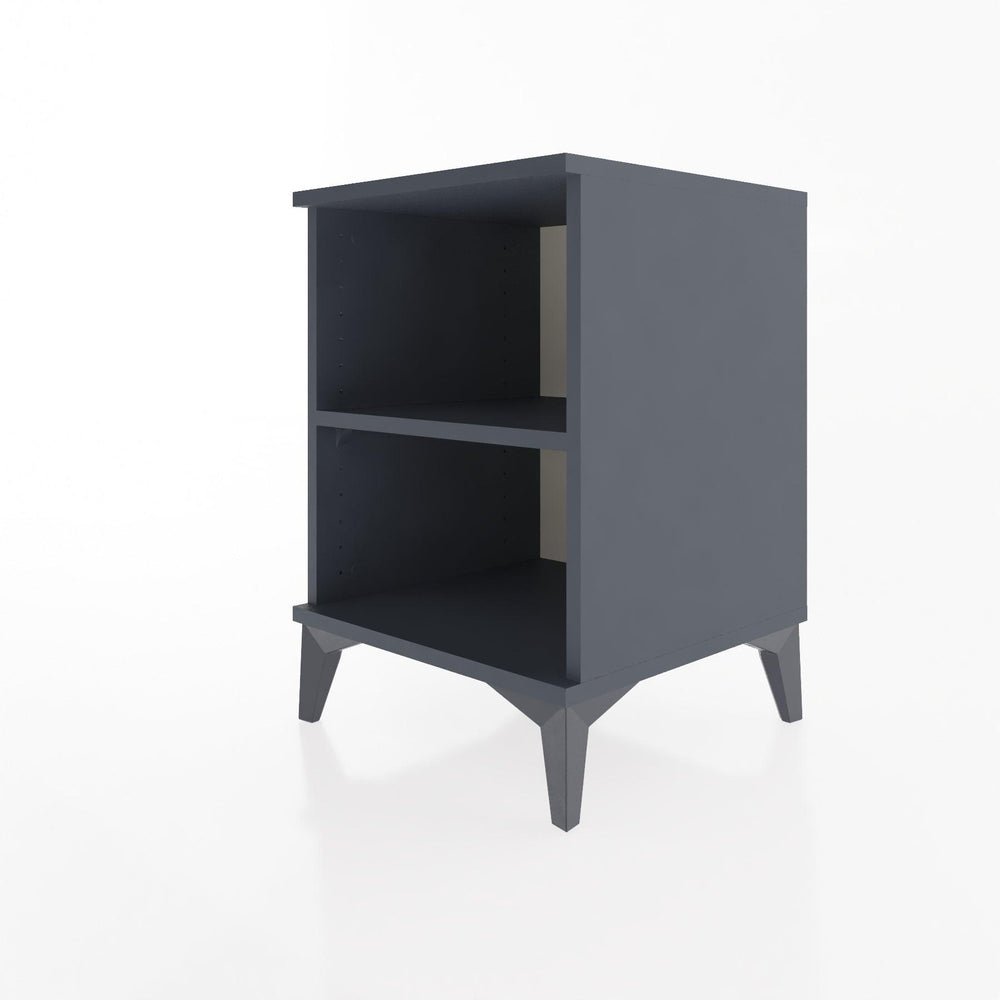 Woodntry Modular Nightstand Anthracite 44x44x52 cm with Shelf R12-2