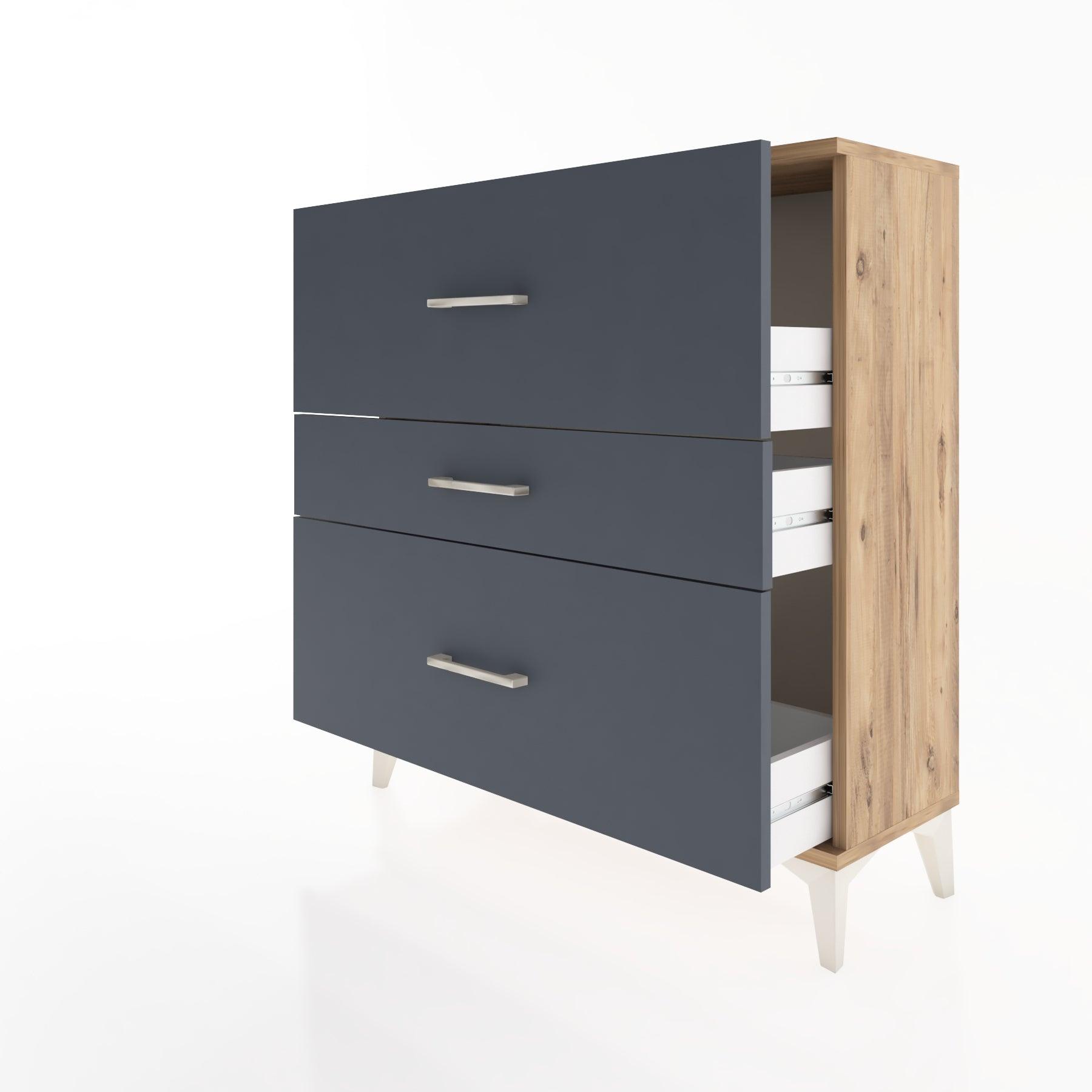 Woodntry Modular Dresser Pine 88x30x84 cm Drawer C12-3