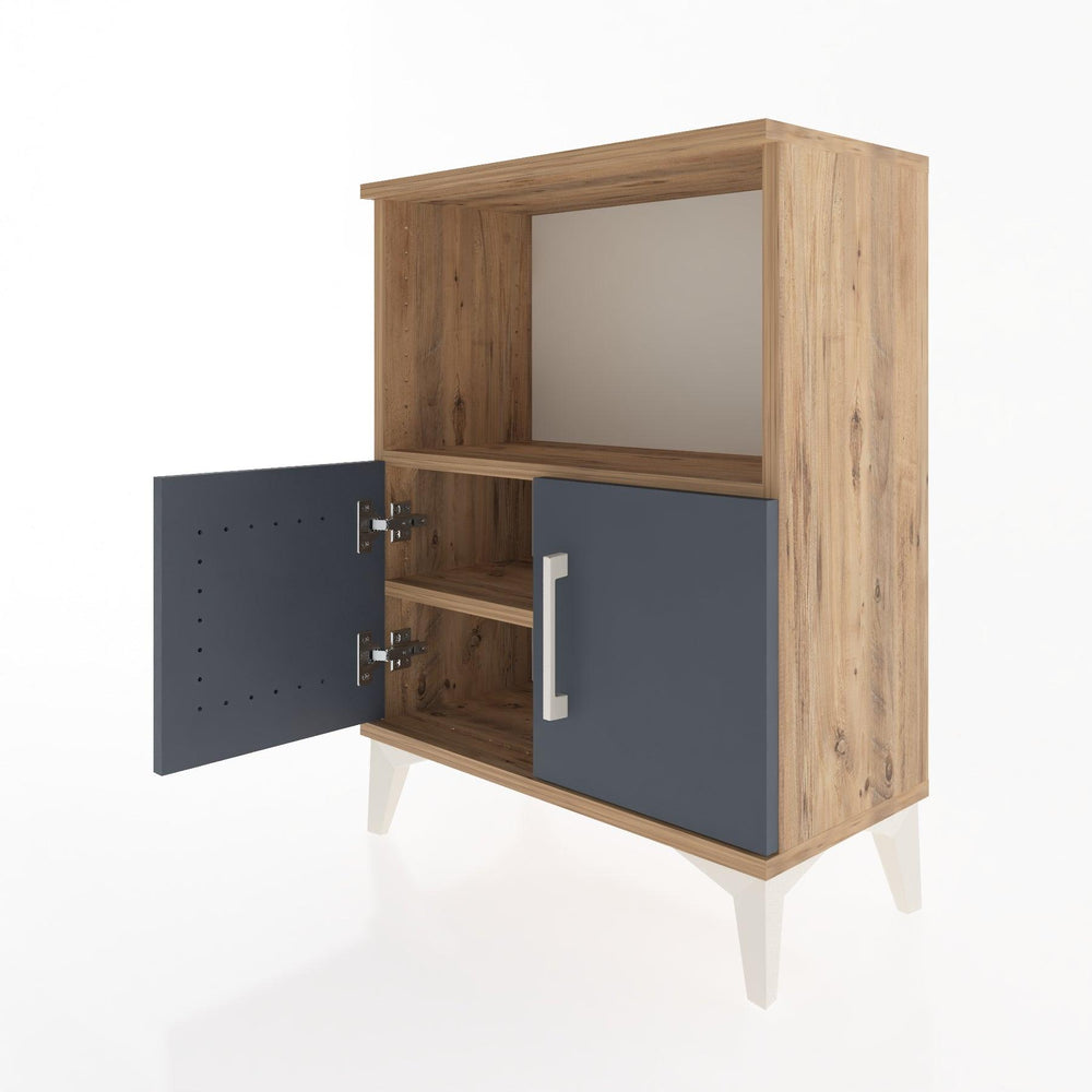 Woodntry Modular Nightstand Pine 60x30x68 cm with Cover and Shelf KR12-3