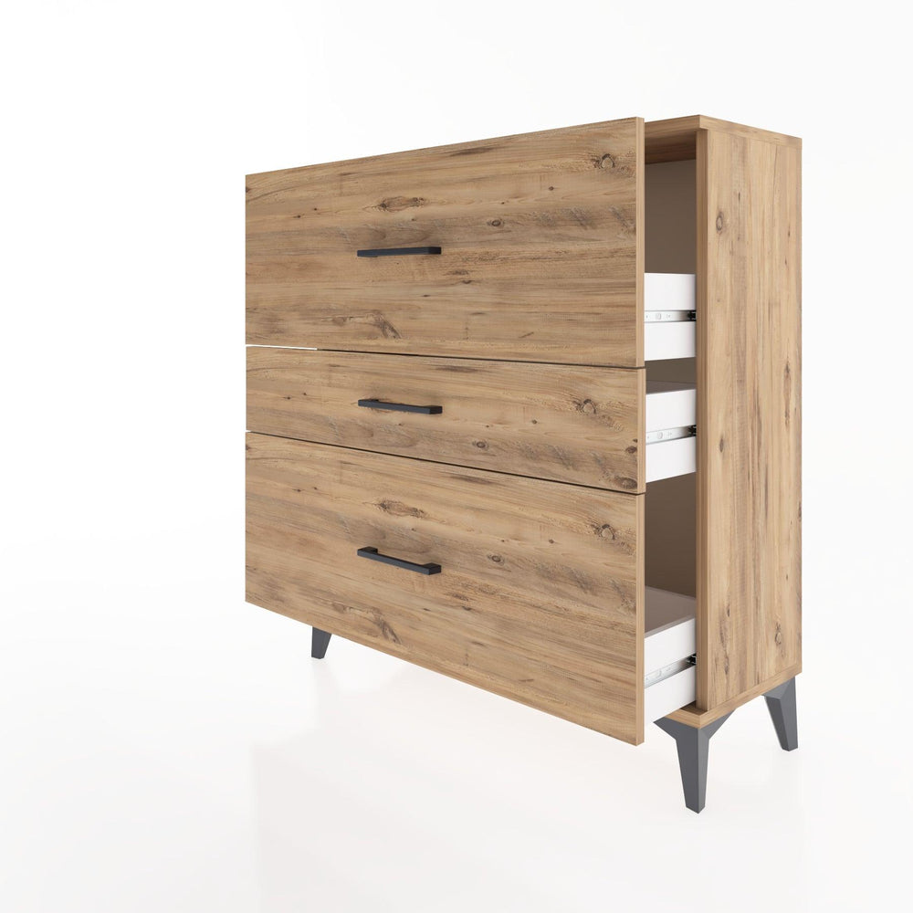 Woodntry Modüler Şifonyer Çam 88x30x84 cm Çekmeceli C12-3