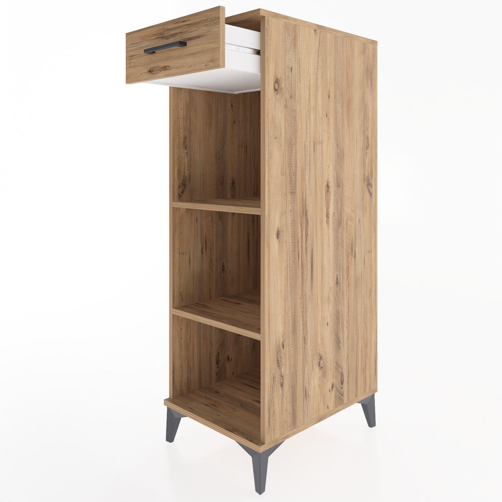 Woodntry Modular Cabinet Pine 44x59x122 cm with Drawers and Shelves CR112-3