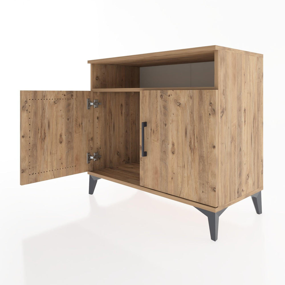 Woodntry Modüler Şifonyer Çam 88x44x68 cm Kapaklı ve Raflı KR12-3