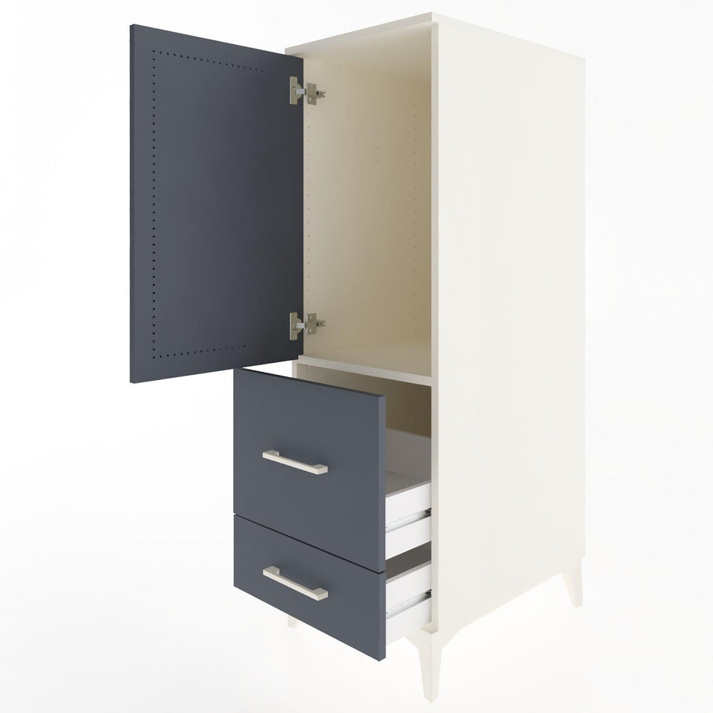 Woodntry Modüler Dolap Aytaşı 44x59x122 cm Kapaklı ve Çekmeceli KC13-1