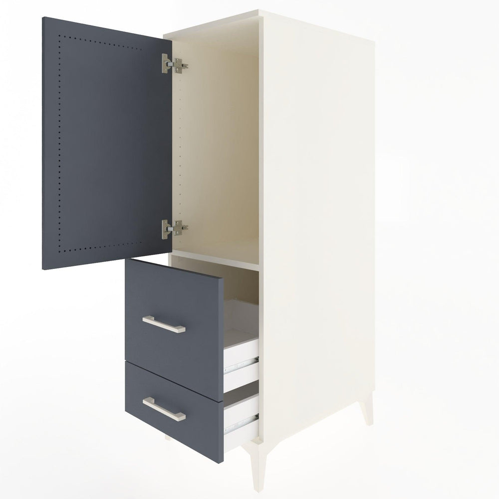 Woodntry Modular Cabinet Moonstone 44x59x122 cm with Doors and Drawers KC113-1