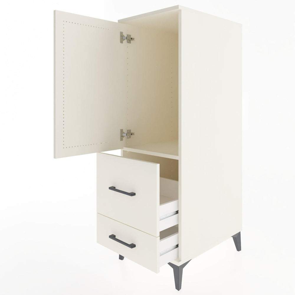 Woodntry Modüler Dolap Aytaşı 44x59x122 cm Kapaklı ve Çekmeceli KC13-1