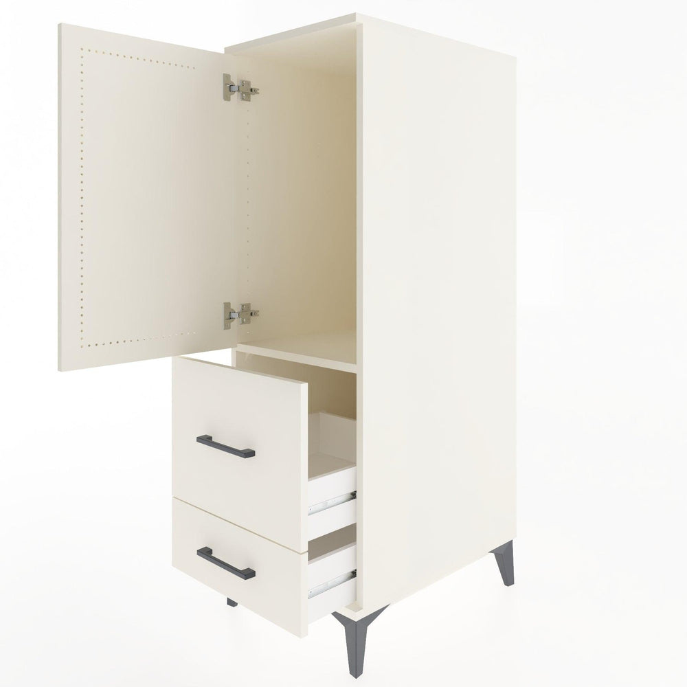 Woodntry Modular Cabinet Moonstone 44x59x122 cm with Doors and Drawers KC113-1
