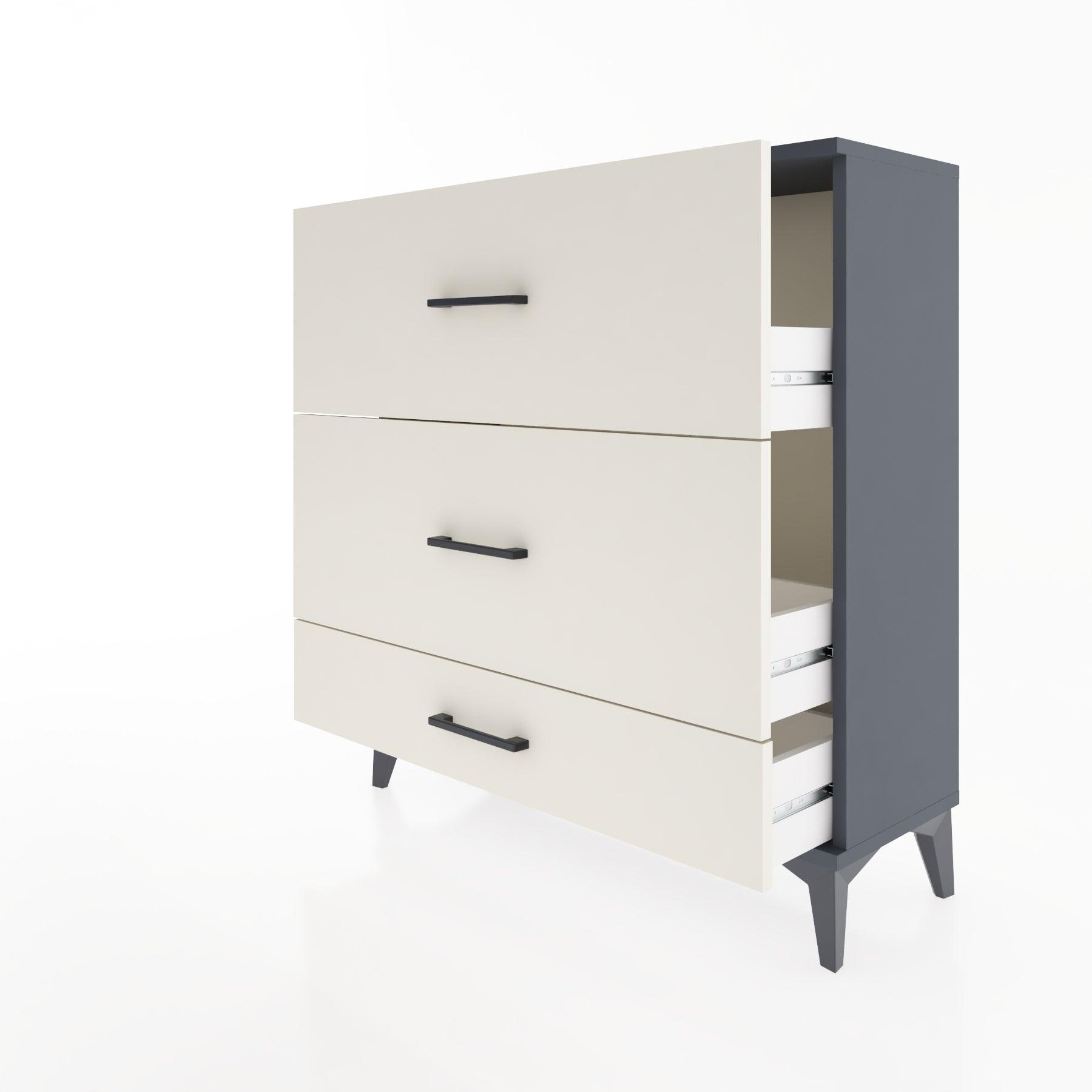 Woodntry Modular Dresser Anthracite 88x30x84 cm Drawer C13-2