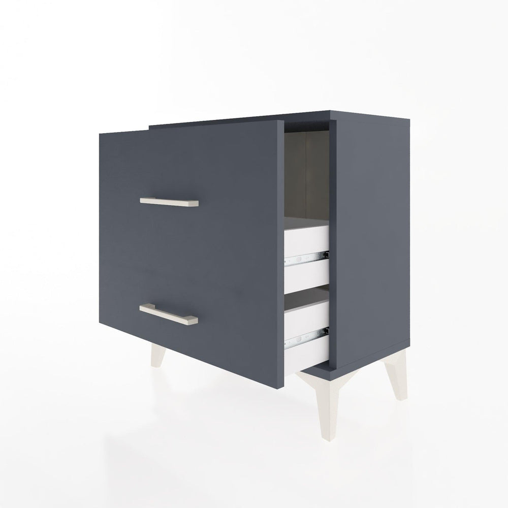 Woodntry Modular Nightstand Anthracite 60x30x52 cm Drawer C13-2