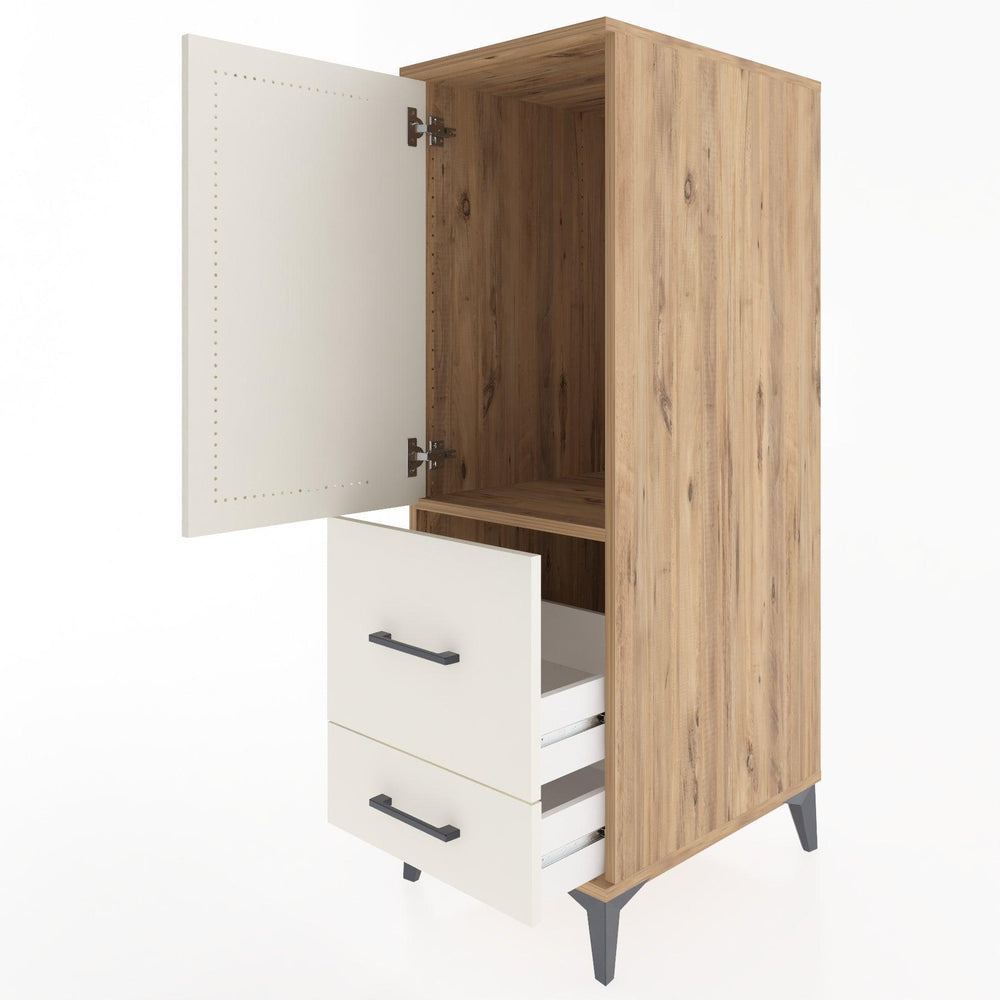 Woodntry Modular Cabinet Pine 44x59x122 cm with Doors and Drawers KC13-3