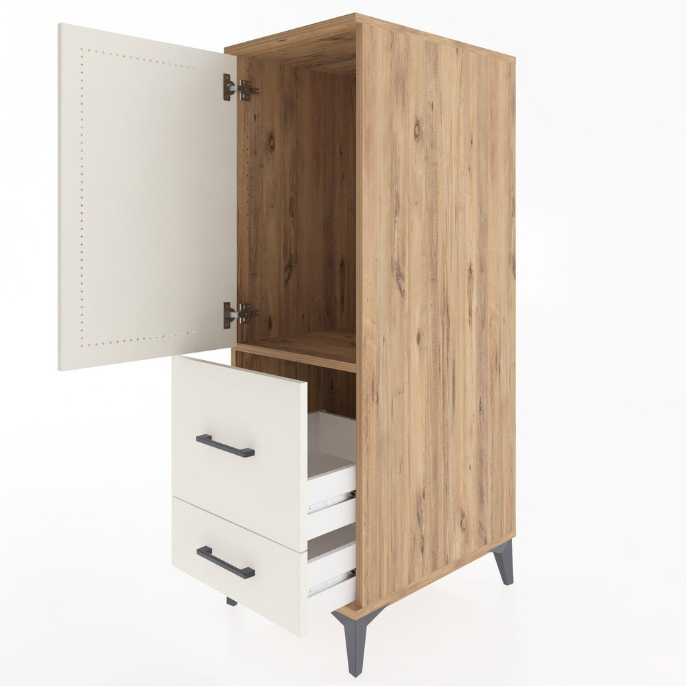 Woodntry Modular Cabinet Pine 44x59x122 cm with Doors and Drawers KC113-3