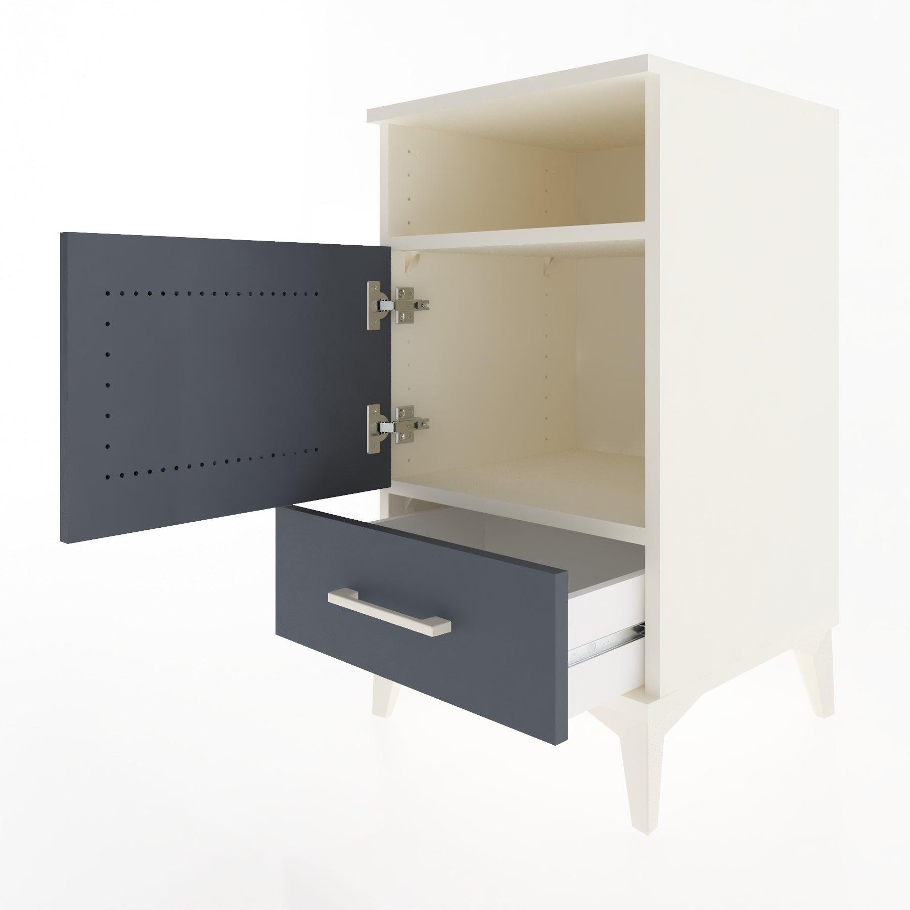 Woodntry Modular Nightstand Moonstone 44x44x68 cm Functional F14-1