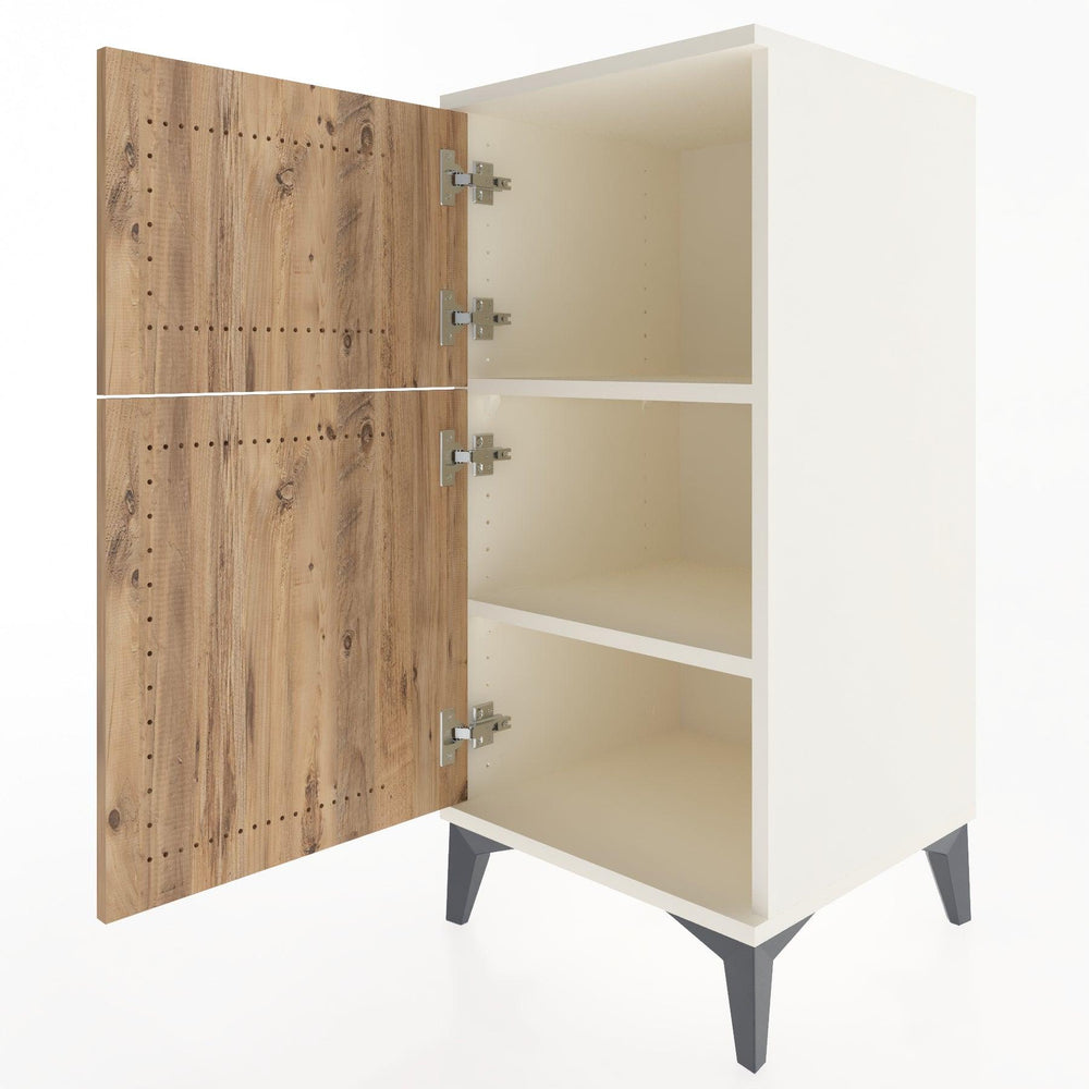 Woodntry Modular Nightstand Moonstone 44x44x84 cm with Lid K36-1