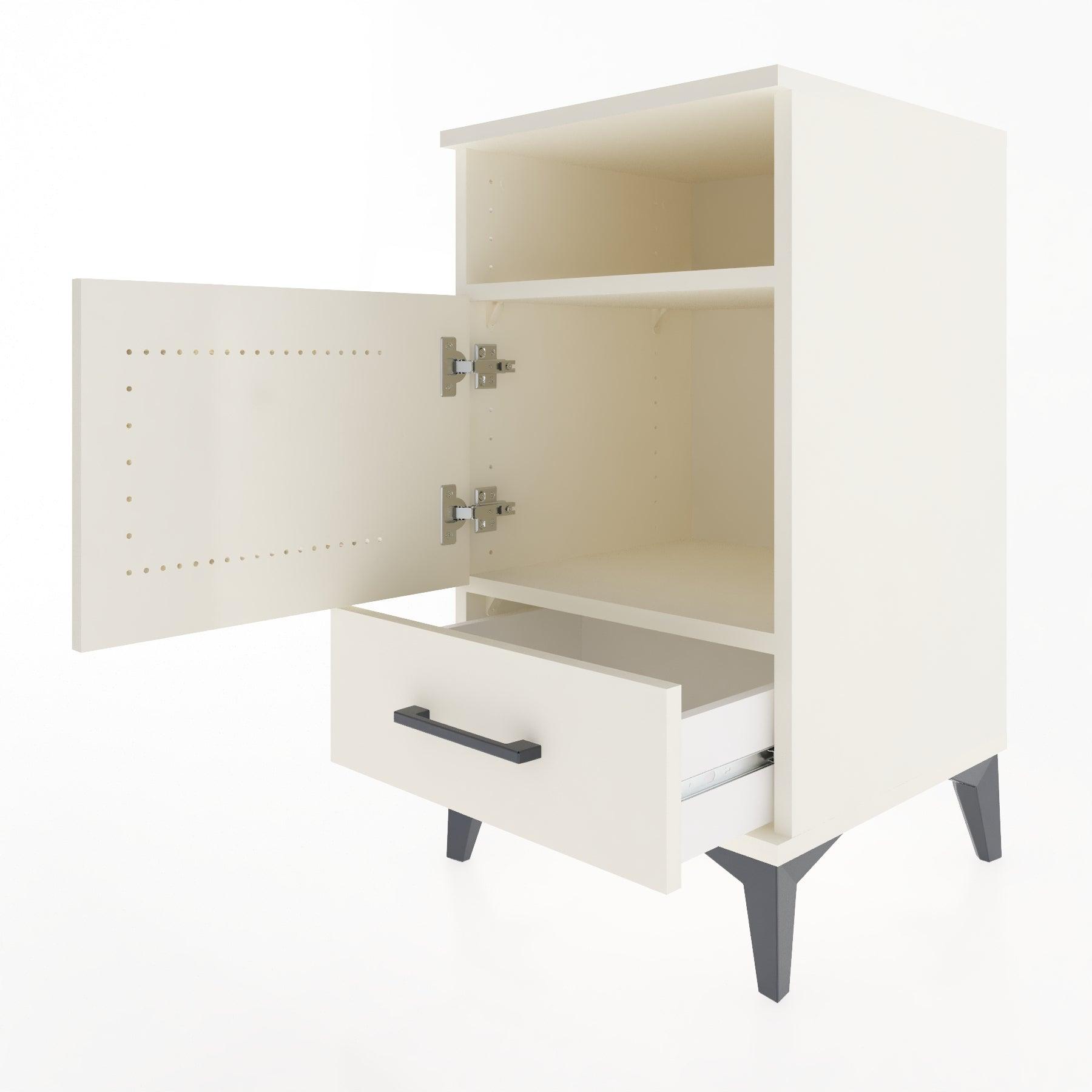 Woodntry Modular Nightstand Moonstone 44x44x68 cm Functional F14-1