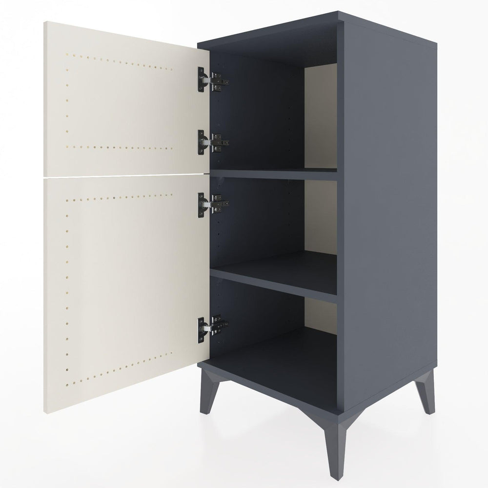 Woodntry Modular Nightstand Anthracite 44x44x84 cm Lidded K36-2