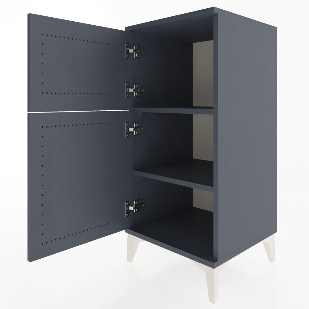 Woodntry Modular Nightstand Anthracite 44x44x84 cm Lidded K36-2