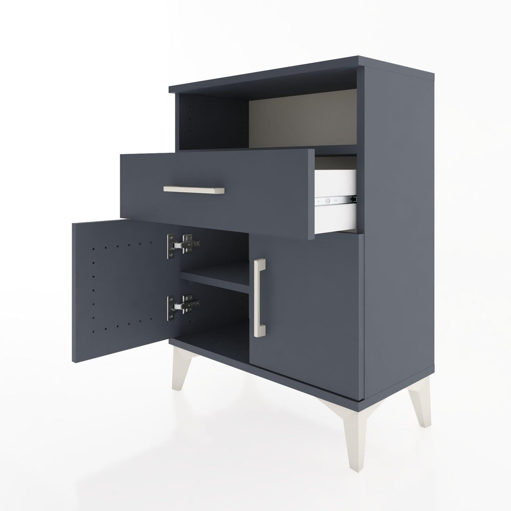 Woodntry Modular Nightstand Anthracite 60x30x68 cm Functional F14-2