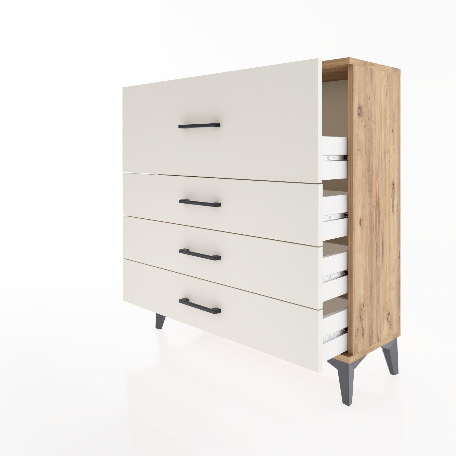 Woodntry Modular Dresser Pine 88x30x84 cm Drawer C14-3