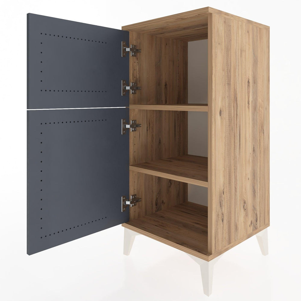 Woodntry Modular Nightstand Pine 44x44x84 cm With Cover K36-3